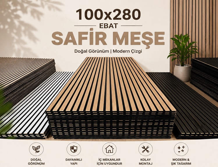 AKUSTİK PANEL-SAFİR MEŞE